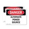 Signmission Alternate Power Source, 7 in W x Rectangle, Vinyl Decal OS-2PACK-DS-D-57-L-1949 - alternate 1